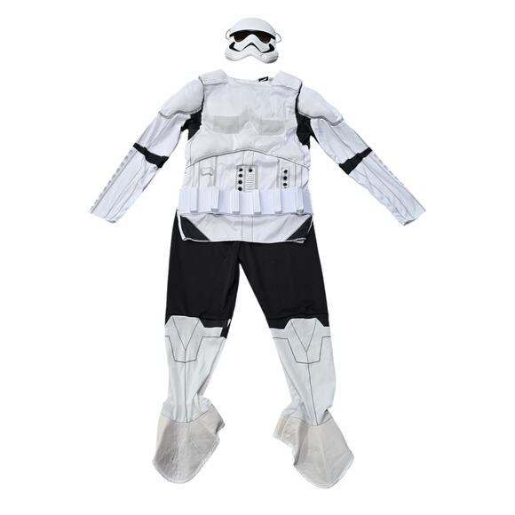 Star Wars Empire Storm Trooper Muscle Shirt Pants & Mask Kid's Halloween Costume - Picture 2 of 13